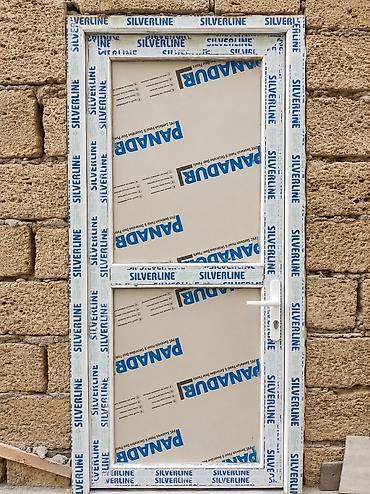 hamam qapsı: PVC qapı – “Silverline” profili, ağ rəng - Material: PVC profil — 2