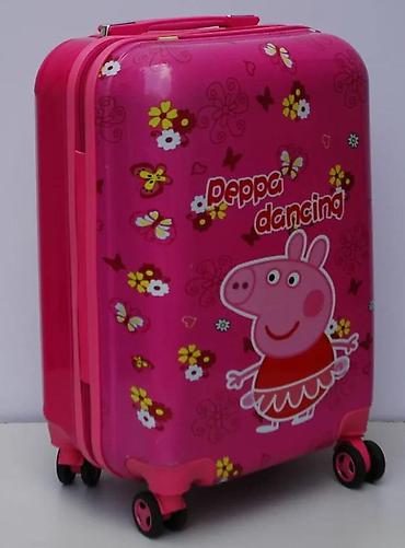 Rančevi, torbe i koferi: Dečji kofer na točkiće – motiv „Peppa dancing“, ružičasti - Tvrda — 9