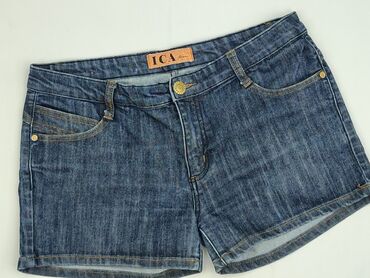 dżinsy z dziurami z wysokim stanem: Szorty damskie, rozmiar L