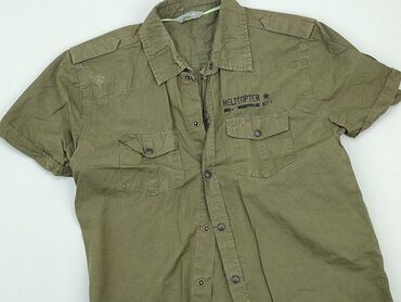 kurtka chłopięca jesienna: Shirt 12 years, condition - Good, pattern - Monochromatic, color - Khaki