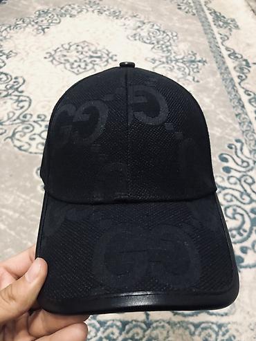 made: Кепка Gucci в чёрном цвете с фирменным жаккардовым узором GG по всей — 1