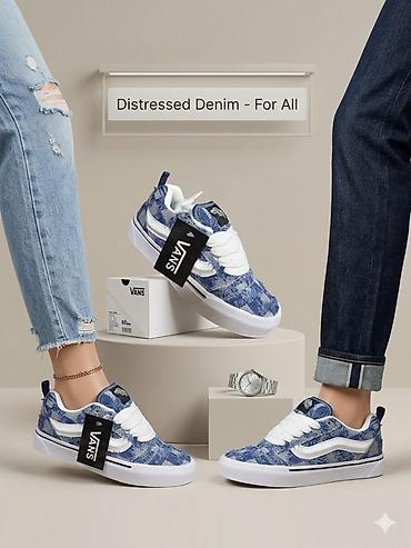 vans ayaqqabı: Unisex Vans skeytbord üslubunda krossovkalar – “Distressed Denim” — 2
