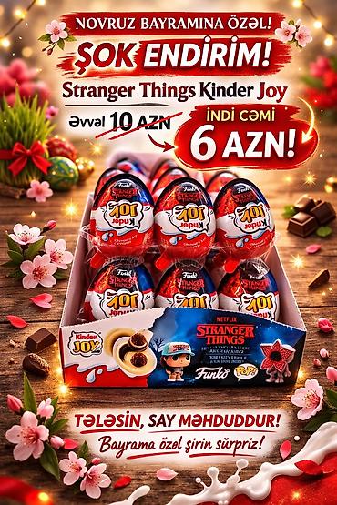 minecraft kinder: Məhsul: Kinder Joy x Stranger Things (Funko Pop! temalı xüsusi — 1