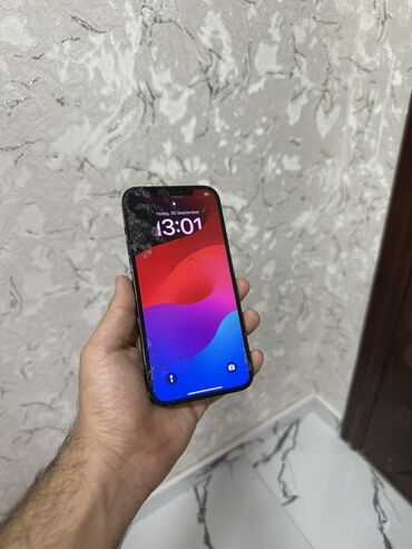 12 ayfon: IPhone 12 Pro Max, 128 GB, Qara, Face ID