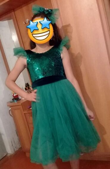 klyoş donlar: Детское платье цвет - Зеленый