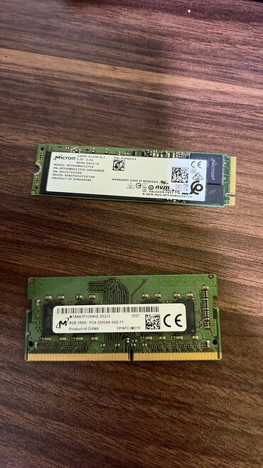 komputer adapter: SSD,RAM və ASUS TUF Gaming Notebookun orginal adapterini satıram.SSD