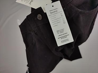 czarne cargo pull and bear: Spodnie materiałowe damskie, rozmiar XL — 5