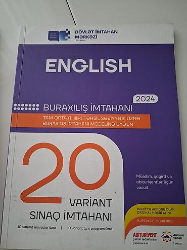 codera informatika pdf 2025: Məhsul: “English – 20 Variant Sınaq İmtahanı (2024)” Nəşriyyat: Dövlət — 2