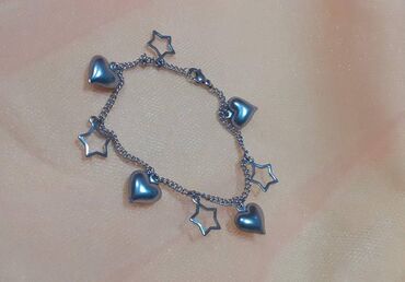 Bracelets: Charm bracelet, Handmade, Material: Stainless steel