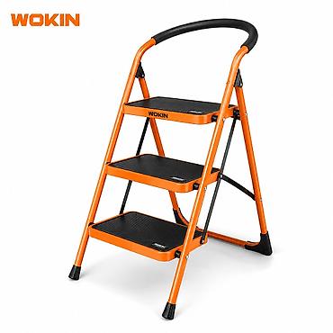 №: 11162 Məhsulun adı: 3-bölməli nərdivan WOKIN W682003, polad, 117 sm