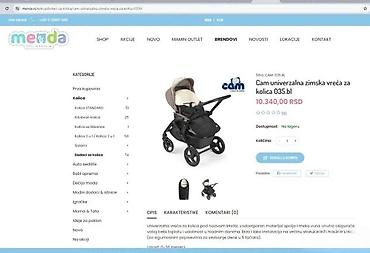 Ostali aksesoari za decu: Univerzalna zimska vreća za kolica – crna - Topla i udobna zaštita za — 2