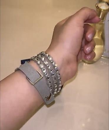 bernard h mayer: Swarovski. deri qolbaq uzeri swarovski qaşlar — 3