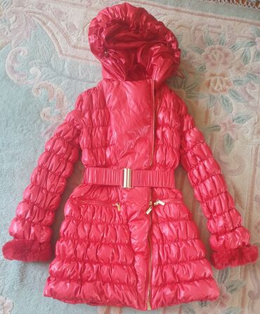 Zimske jakne: BLUMARINE jeans original fazonska crvena stepana perjana jakna sa — 7