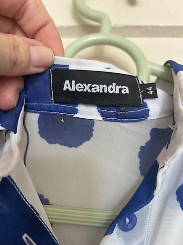 alexandra: Блузка, Классическая модель, Шифон, В цветочек, Прозрачная модель — 1