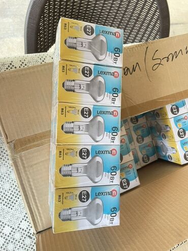 Пиломатериалы: Lexman markasına aid R63 tipli, 230V gərginlik və 60W gücə malik E27