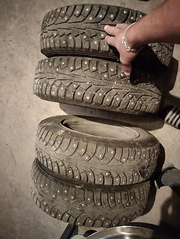 Комплект зимних шипованных НА МАТИЗ - Размер шин: 155/70 R13 новый — 2