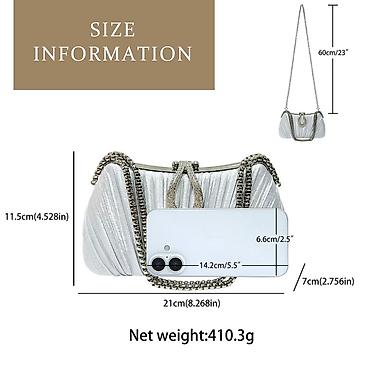 Клатчи: Вечерние мини-сумки с блеском и декором кристаллами Остались последние — 10