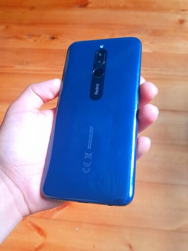 телефон fly мегафон: Redmi 8, 64 ГБ, цвет - Голубой, Сенсорный, Отпечаток пальца, Две SIM карты