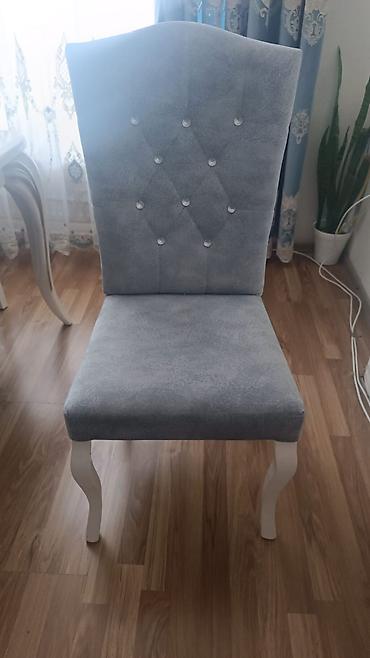 salon masa: Qonaq otağı üçün, İşlənmiş, rəng - Göy Stul — 2