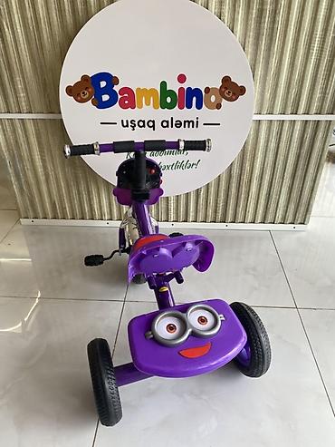 yamaha 49cc: Uşaqlar üçün 3 təkərli velosiped. Parlaq bənövşəyi rəngdə, sevimli — 2