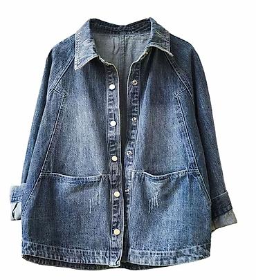 Толстовки, худи: Худи ментолового цвета с принтом Микки Мауса - 600 сом Джинсовая — 11