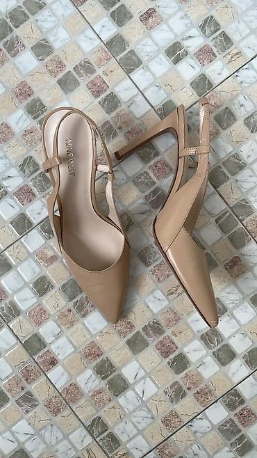 dəri pencek: Qadın ayaqqabıları – müxtəlif modellər və rənglər - Nine West bej — 1