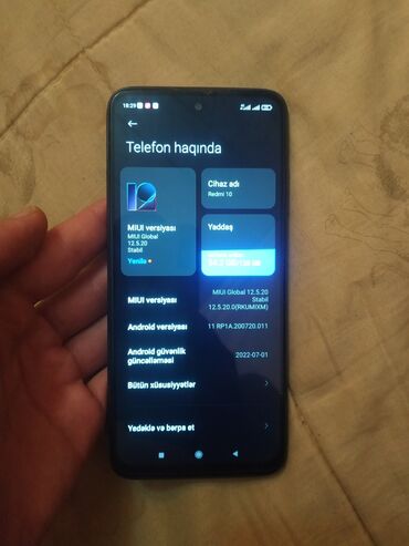 Xiaomi: Xiaomi Redmi 10, 128 GB, rəng - Qara, 
 İki sim kartlı