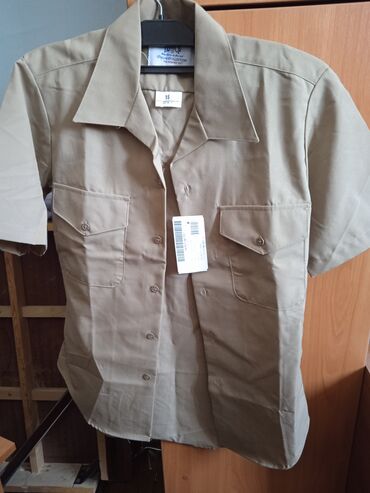 детские рубашки с длинным рукавом: Рубашка M (EU 38), цвет - Серый