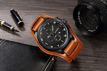 casio 2100: Классические часы часы, Curren, Китай, Мужские, Новый — 3