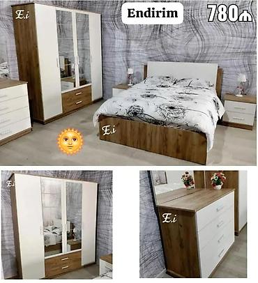 dolab termo: İkinəfərlik çarpayı, Termo, Dolab, 2 tumba, Yeni — 1