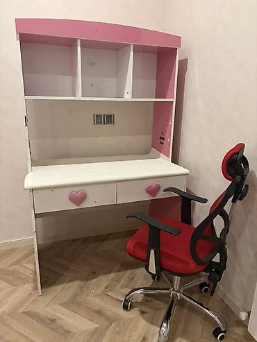 kreslo gence: 🇦🇿 Qız uşağı üçün mebel dəsti satılır. Dəstə daxildir: 🛏️ Yataq 👗 — 2