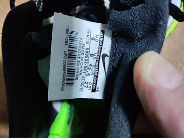 nike hyperko: Nike firmasının qara və yaşıl rəngli idman Original 100% — 5