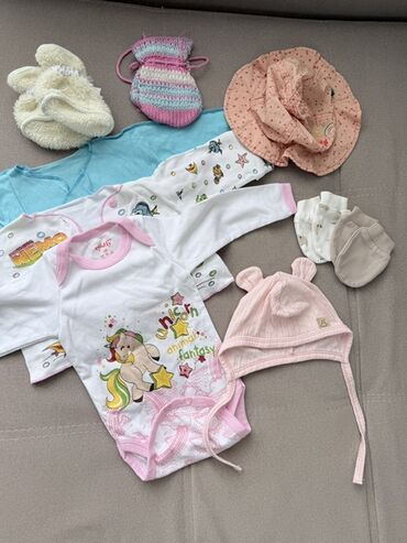 вязаный костюм для новорожденного мальчика: Комплект, түсү - Кызгылт