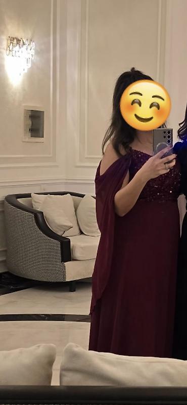 Bordo rəngdə ziyafət/libas iki dəfə geyilib 110 azn alının - Model