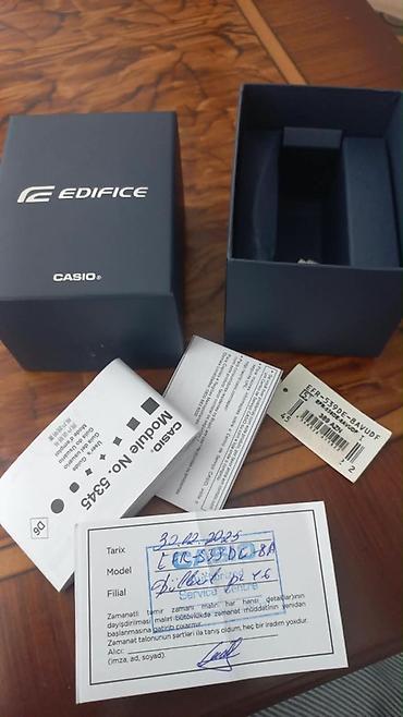 casio edifice saat: CASIO Edifice kişi qol saatı – model EFR-539D-8AVUDF (Modul No: 5345) — 2