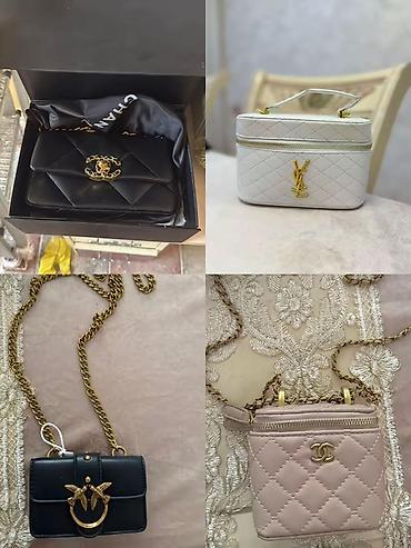 Çantalar: Chanel qara 110 ysl 20 pinko 12. Chanel 12Zərif dizaynlı qadın — 1