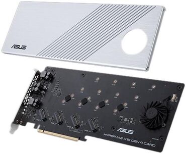 kompüter keysi: Asusun ssd adapteridi uzerine 4 eded m.2 ssd taxmaq olur pcie 4.0