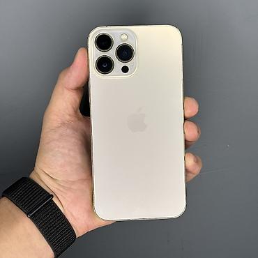 IPhone 13 Pro Max, Б/у, 1 ТБ, Золотой, Защитное стекло, 96 %
