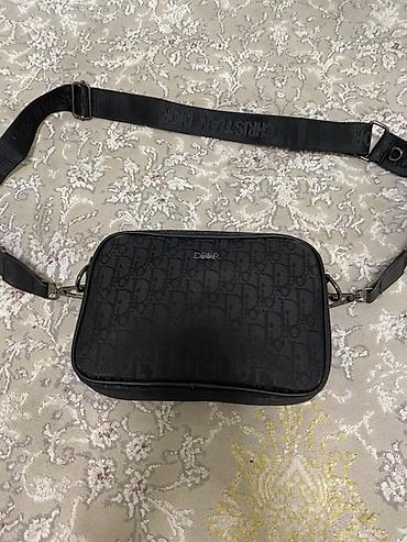 fabric case: Сумка через плечо Dior (монохромный черный) НОВЫЙ!!! - Компактная — 1