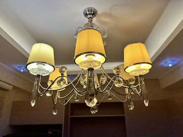 ucuz cılcıraqlar: Çılçıraq, 6 lampa, Xrustal