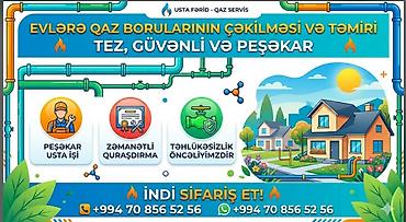 tvin tv elaqe: Qaz borularının çəkilməsi və təmiri xidməti - Ev və fərdi yaşayış — 1
