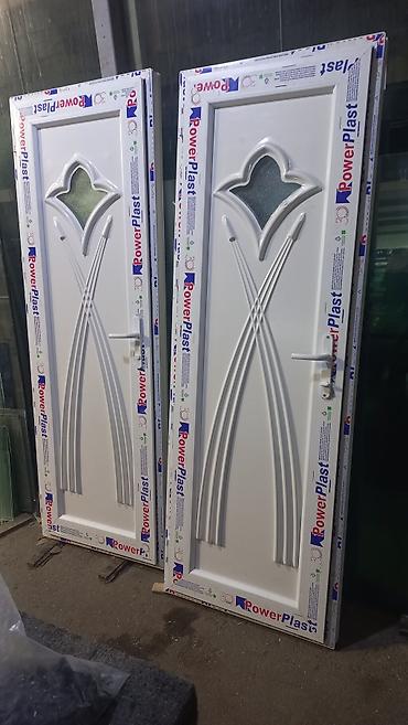 ag qapilar: Hamam üçün Yeni Plastik qapı 80x200 sm Çərçivə ilə, Zəmanətsiz, Ödənişli quraşdırma, Ödənişli çatdırılma — 1