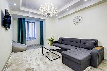 flat osh: 2 комнаты, Бишкек Парк ТРЦ, Душевая кабина, Постельное белье, Кондиционер — 5