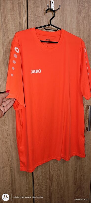 helanke sa mrezicom: Majica na kratke rukave, 2XL (EU 56), Jako, bоја - Narandžasta, Poliester
