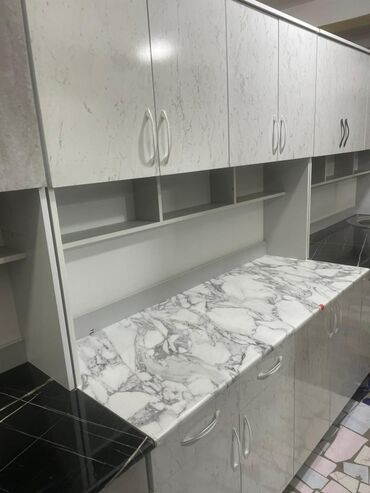 Кухонные гарнитуры: Кухонный гарнитур, Новый, цвет - Белый, ДСП, Бесплатная доставка — 23