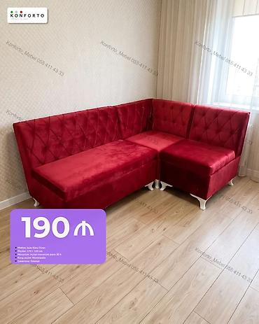 Mətbəx üçün künc divan - Ölçülər: 170 × 120 sm - Material: yumşaq lalafo.az -da Mətbəx üçün künc divan - Ölçülər: 170 × 120 sm - Material: yumşaq