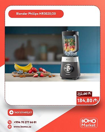 philips e100: Blender Philips HR3020/20 - Güclü və səmərəli qarışdırma üçün mətbəx — 1