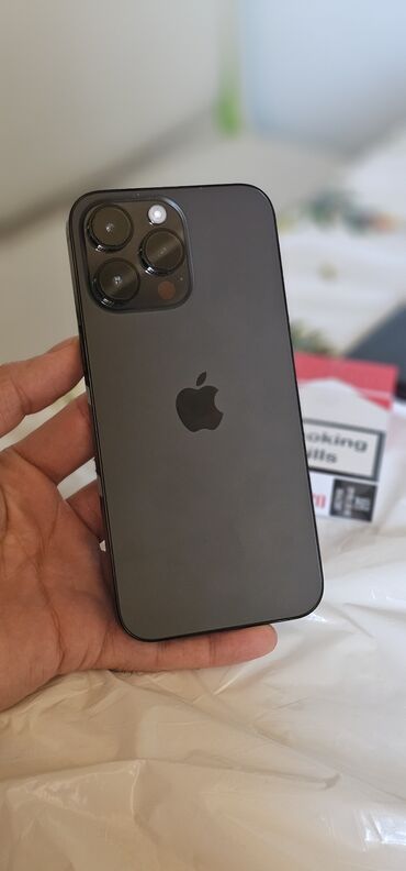 adabtir: IPhone 14 Pro Max, 512 GB, Qara, Barmaq izi, Simsiz şarj, Face ID