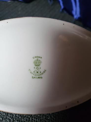 Ostali antikviteti: Satula engleska unikatna 1930 do 1950 g.Crown Staffordshire aukcijski — 13