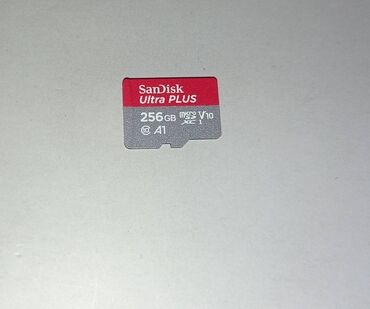 бишкек карта: Sandisk Ultra Plus 256GB MicroSDXC UHS-I Card with Adapter 130MB/s